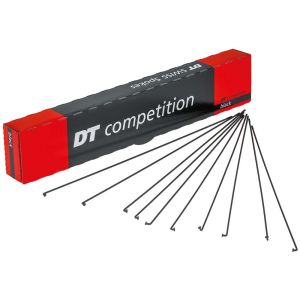 DT Swiss Competition Speichen (2.0x1.8x2.0x276mm | schwarz | Niro | ohne Nippel | 100 Stück)