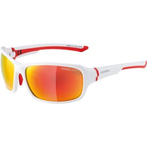 Alpina Lyron solglasögon (ram matt vit/röd | röd spegelblank | S3)