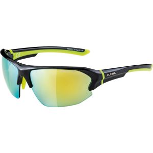 Alpina Lyron bakre solglasögon (ram svart / neongult | lins gul speglad | S3)