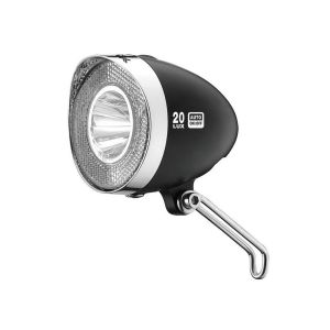 XLC LED-strålkastare Retro (reflektor | 20 Lux | strömbrytare | parkeringsljus | sensor | svart)